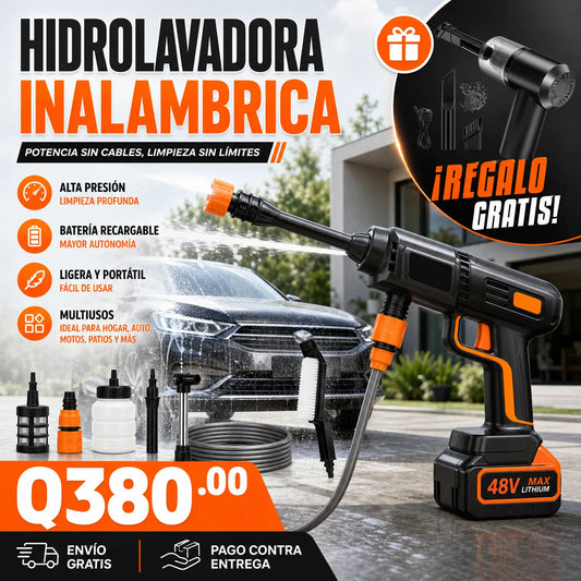 Hidrolavadora Inalambrica + Mini Aspiradora